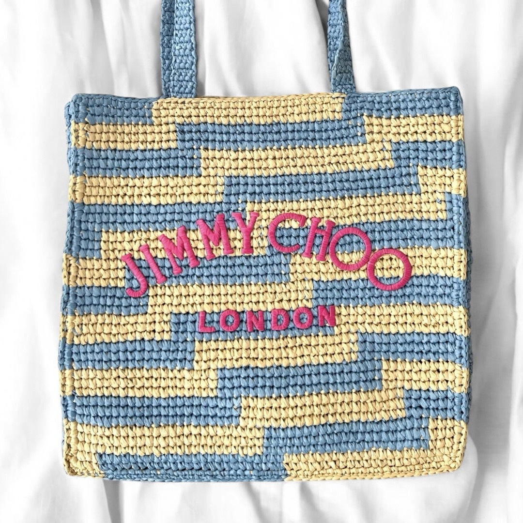 JIMMY CHOO - 美品 ジミーチュウ ビーチ トート ノースサウス JIMMY CHOO - 美品 ジミーチュウ ビーチ トート ノースサウス