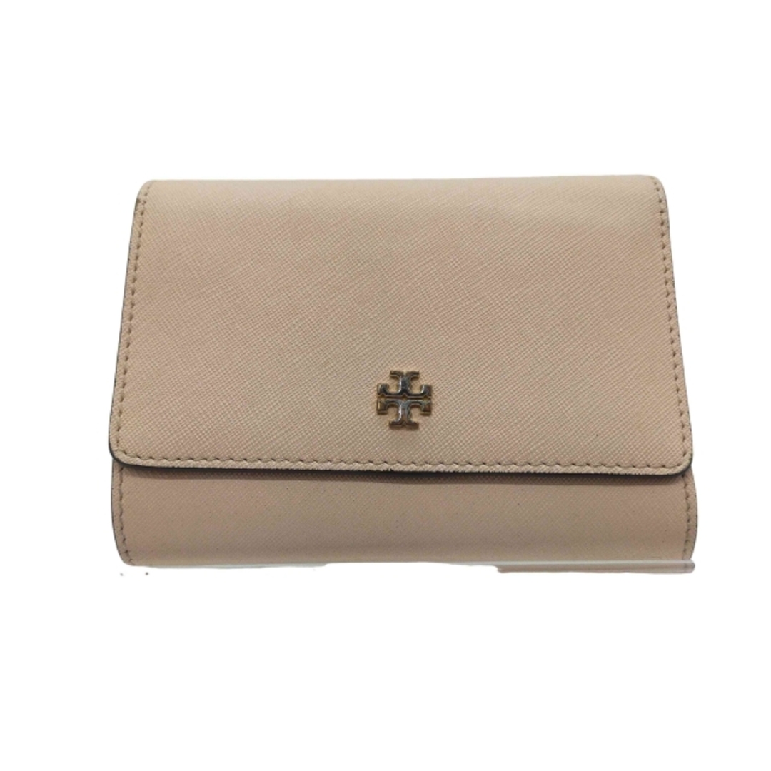 Tory Burch - TORY BURCH(トリーバーチ) ロゴ レザー 三つ折り Tory Burch - TORY BURCH(トリーバーチ) ロゴ レザー 三つ折り