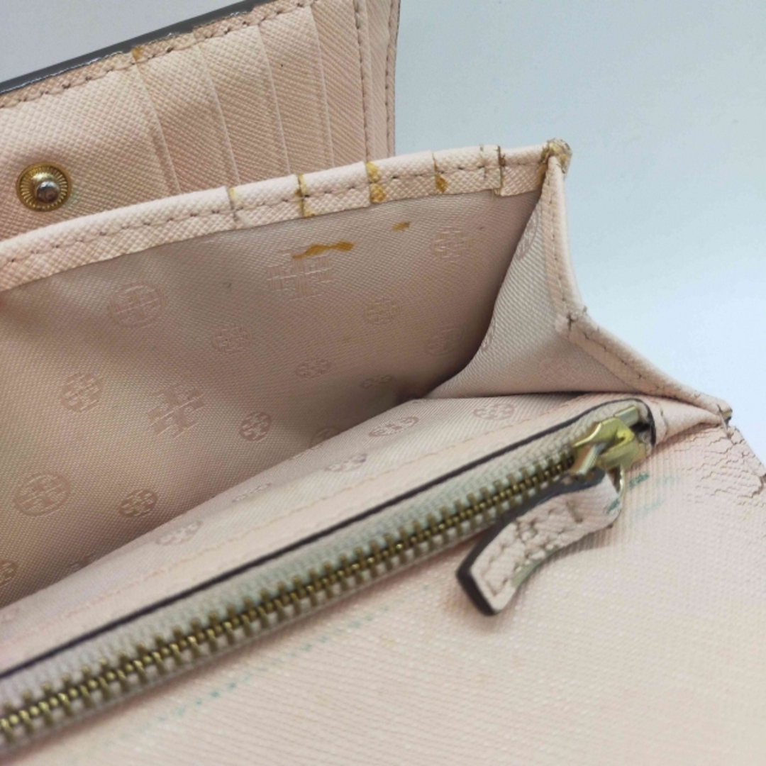 Tory Burch - TORY BURCH(トリーバーチ) ロゴ レザー 三つ折り Tory Burch - TORY BURCH(トリーバーチ) ロゴ レザー 三つ折り
