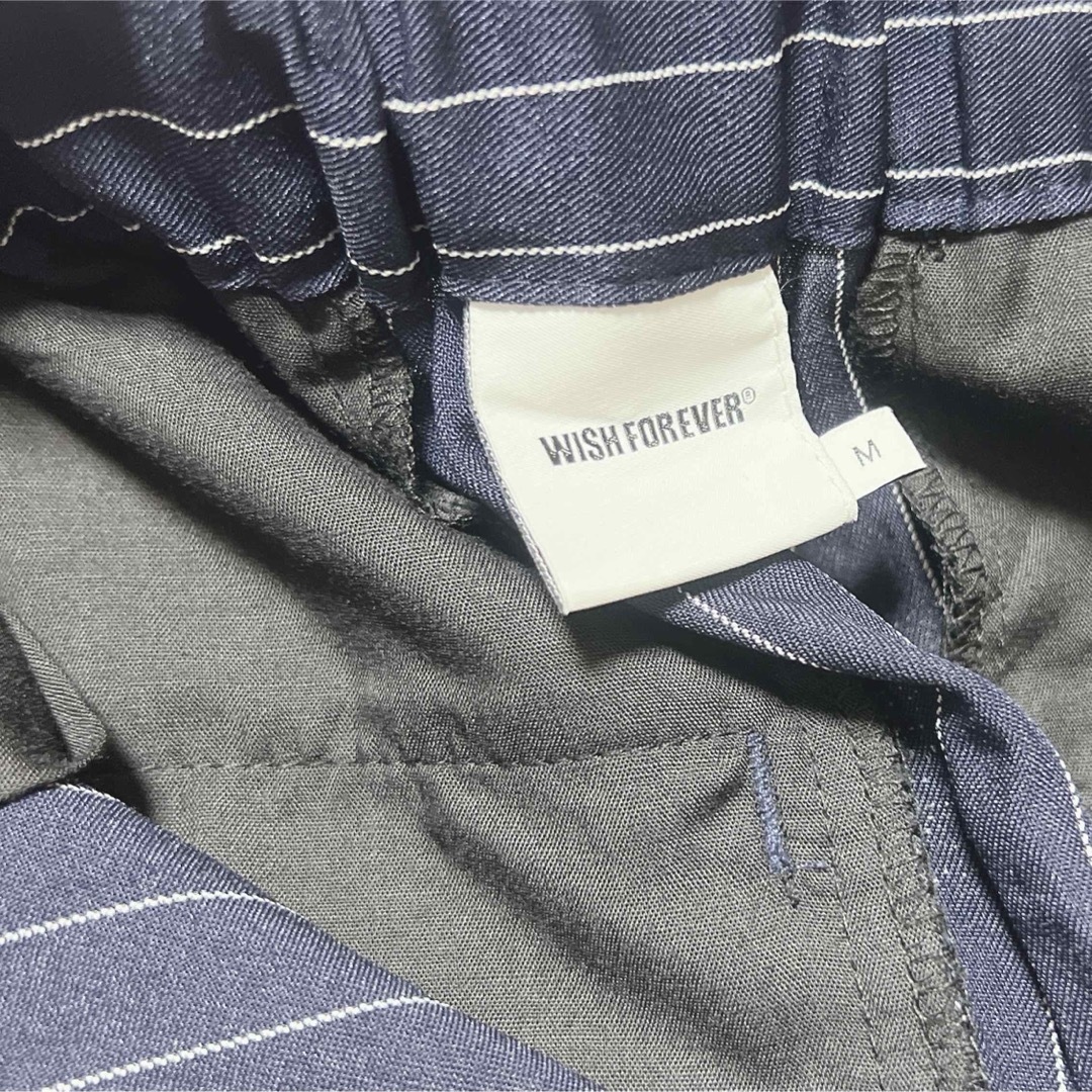 WISH FOR EVER】ワイドタックボタン フライスラックス WISH FOR EVER】ワイドタックボタン フライスラックス