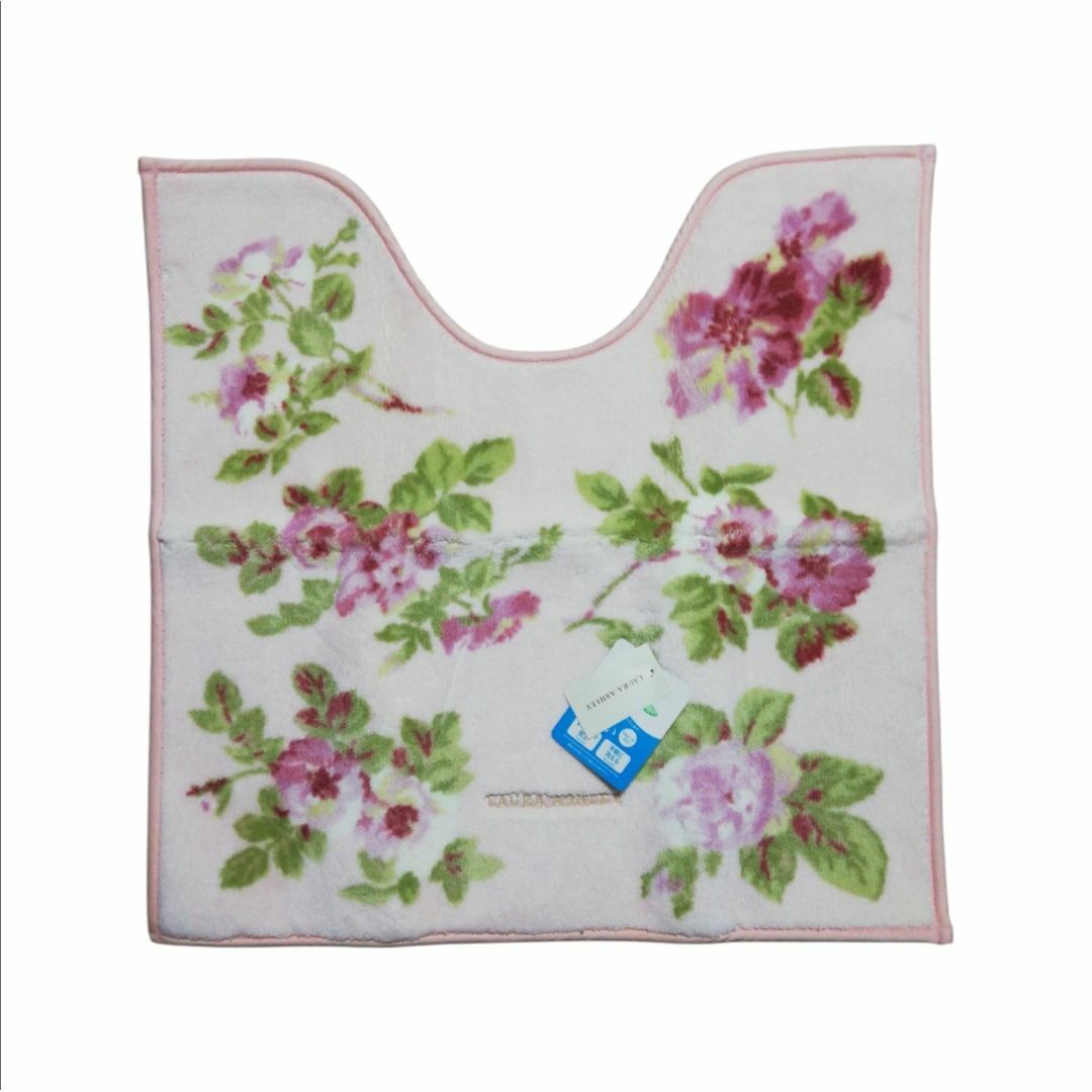 LAURA ASHLEY - 新品 ローラアシュレイ トイレマット 花柄 バラ LAURA ASHLEY - 新品 ローラアシュレイ トイレマット 花柄 バラ