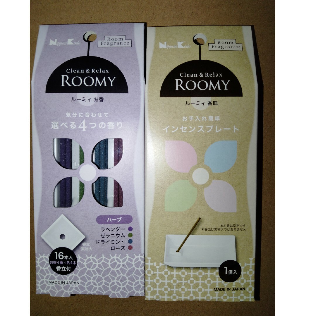 日本香堂 - ROOMY C&R ハーブ 16本&Clean&Relax インセンス 日本香堂 - ROOMY C&R ハーブ 16本&Clean&Relax インセンス