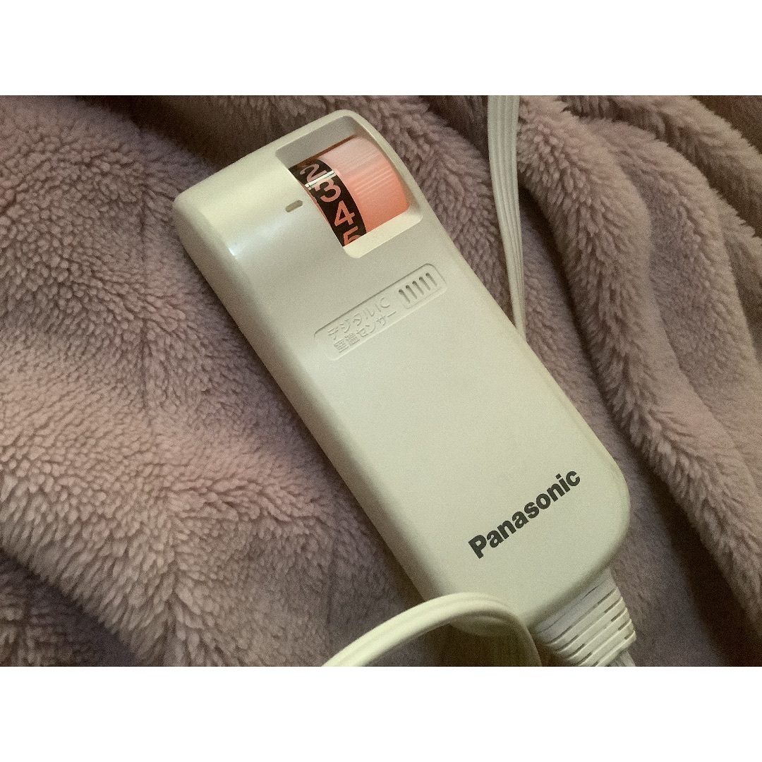 温度調節してくれる電気毛布で朝までぐっすり。パナソニック