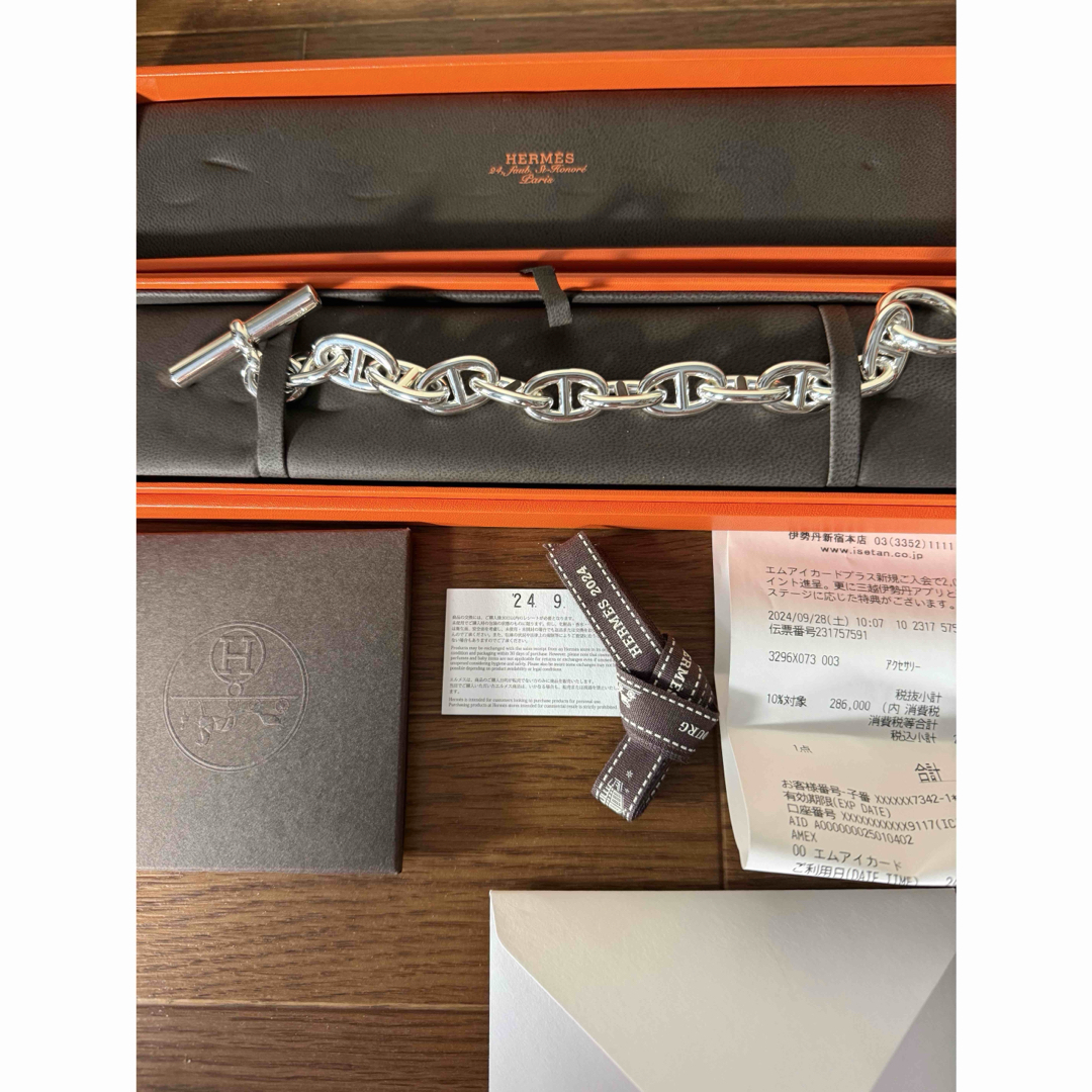 HERMES - HERMES エルメス シェーヌダンクル tgm12コマ 新品未 HERMES - HERMES エルメス シェーヌダンクル tgm12コマ 新品未