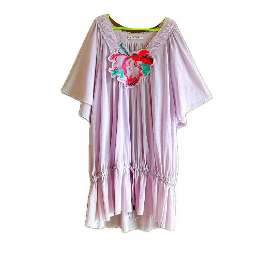 VIVIENNE TAM - VIVIENNE TAMヴィヴィアンタム シフォンフリル VIVIENNE TAM - VIVIENNE TAMヴィヴィアンタム シフォンフリル