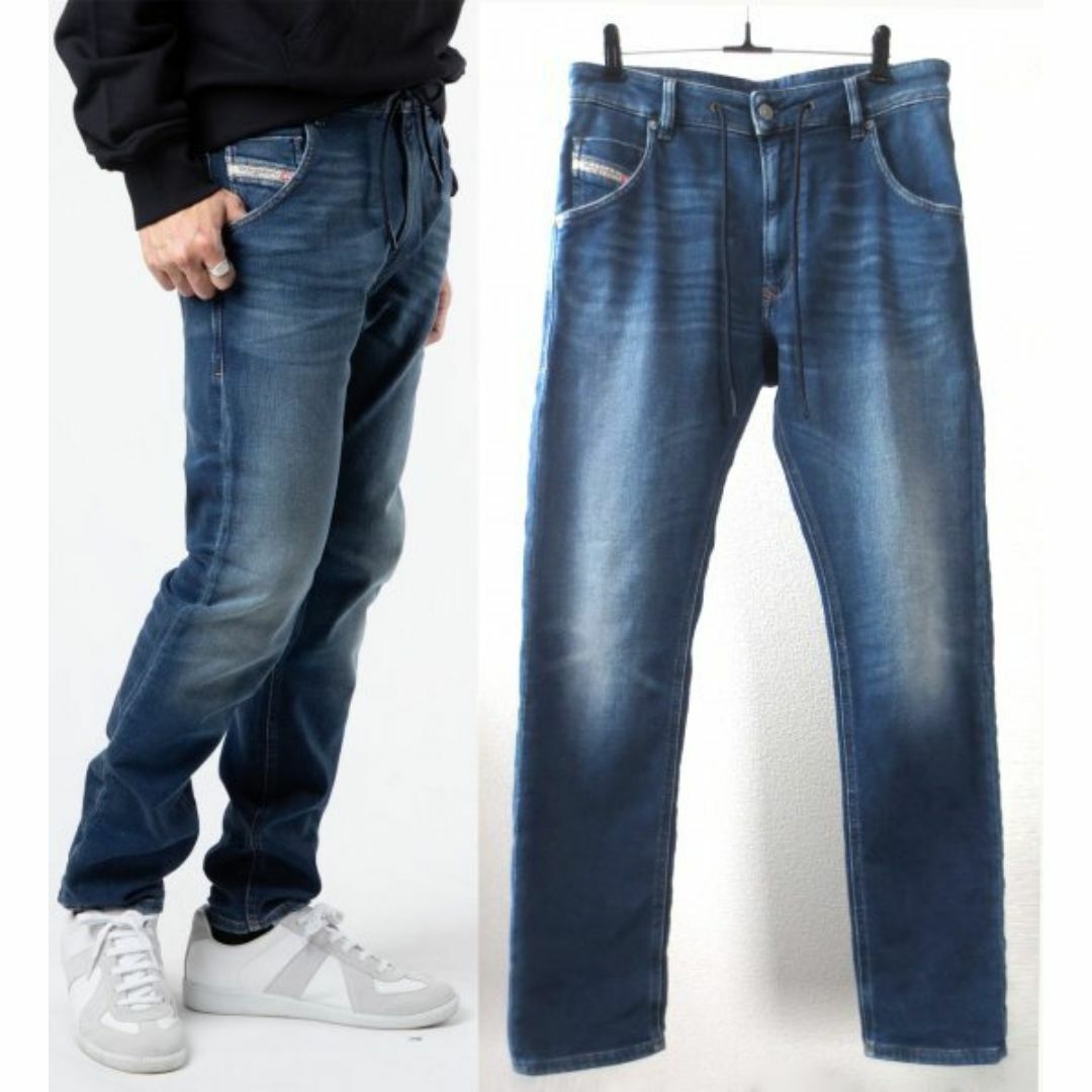 DIESEL - DIESEL KROOLEY-Y-T 068AZ ジョグ スウェットデニムの DIESEL - DIESEL KROOLEY-Y-T 068AZ ジョグ スウェットデニムの