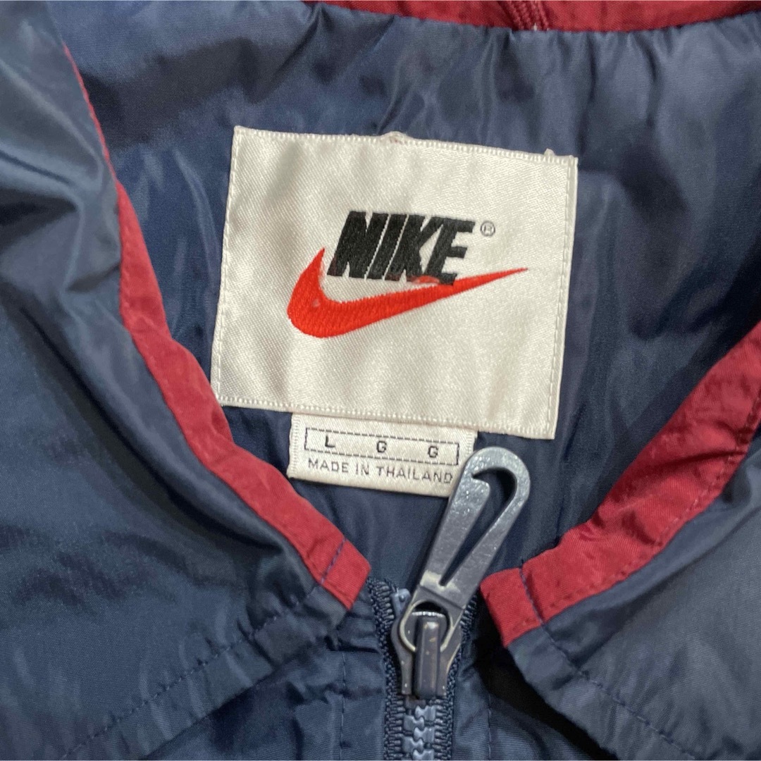 NIKE - NIKE 90s 銀タグ ナイロンジャケット 背面スウォッシュの NIKE - NIKE 90s 銀タグ ナイロンジャケット 背面スウォッシュの