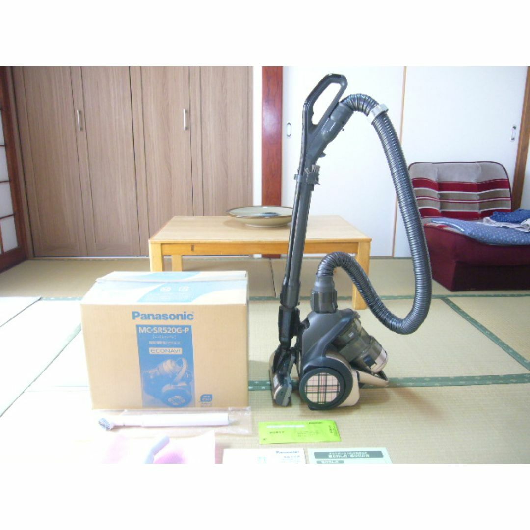 パナソニック サイクロン式掃除機 MC-SR520G アタッチメント付