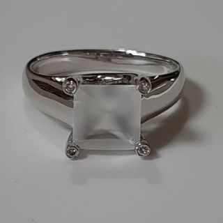 ヒスイダイヤモンドリング #12 約12号 Pt900 翡翠・ダイヤ0.71ct ヒスイダイヤモンドリング #12 約12号 Pt900 翡翠・ダイヤ0.71ct