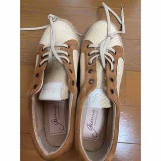 gaimo - ガイモ GAIMO サンダル 無地 スエード 37 シルバー gaimo - ガイモ GAIMO サンダル 無地 スエード 37 シルバー