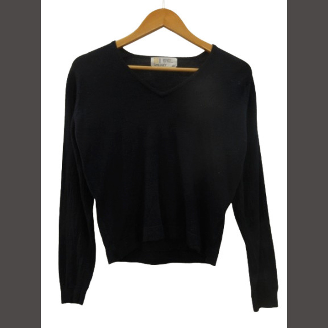 JOHN SMEDLEY - ジョンスメドレー ニット 長袖 Vネック ネイビー JOHN SMEDLEY - ジョンスメドレー ニット 長袖 Vネック ネイビー