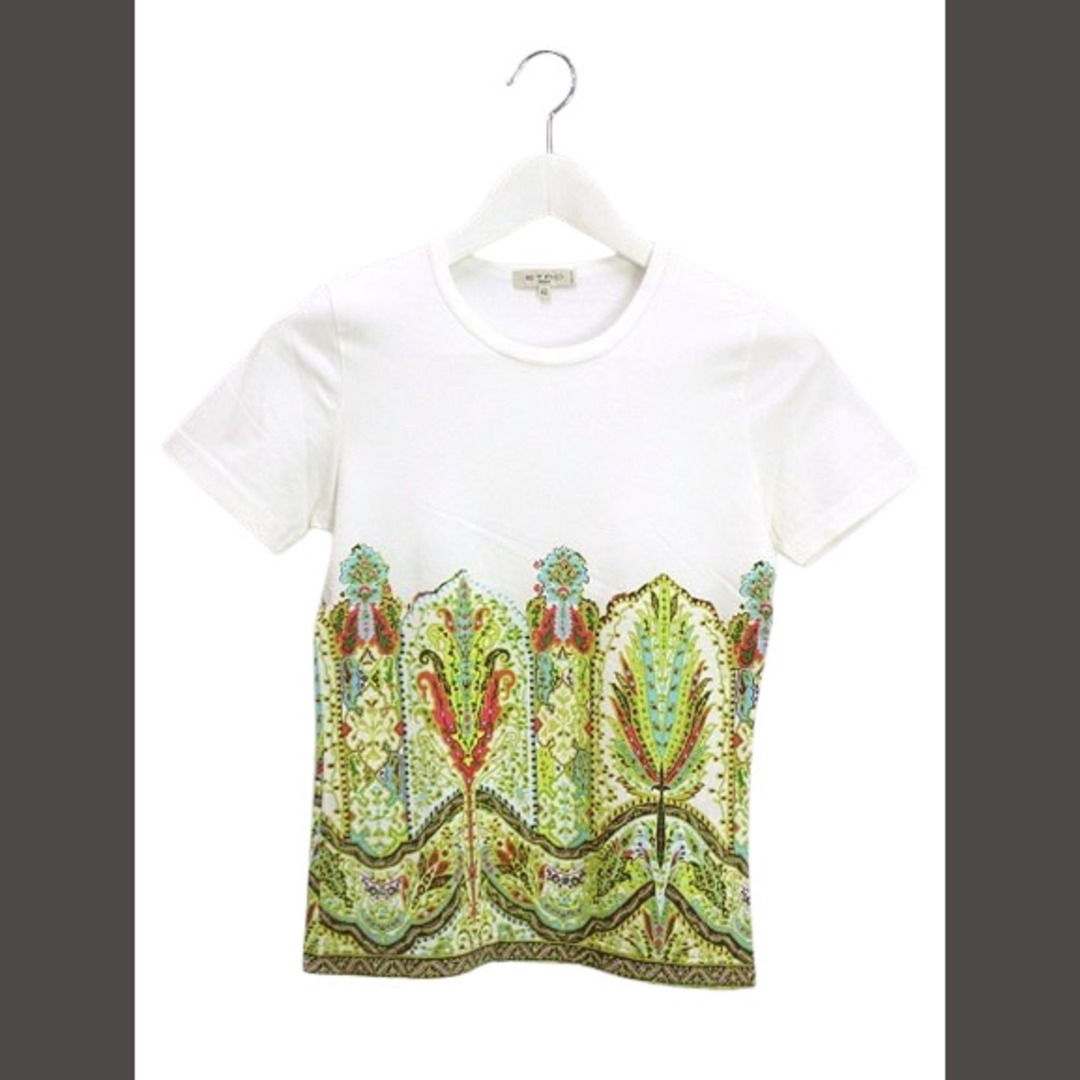 ETRO - エトロ ETRO プリント Tシャツ 半袖 42 白 カットソー ETRO - エトロ ETRO プリント Tシャツ 半袖 42 白 カットソー