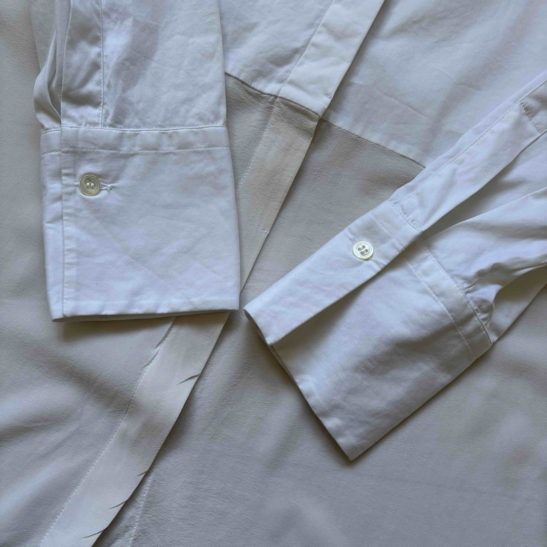 BRUNELLO CUCINELLI - ブルネロクチネリ シャツ S 比翼 綿 絹 BRUNELLO CUCINELLI - ブルネロクチネリ シャツ S 比翼 綿 絹