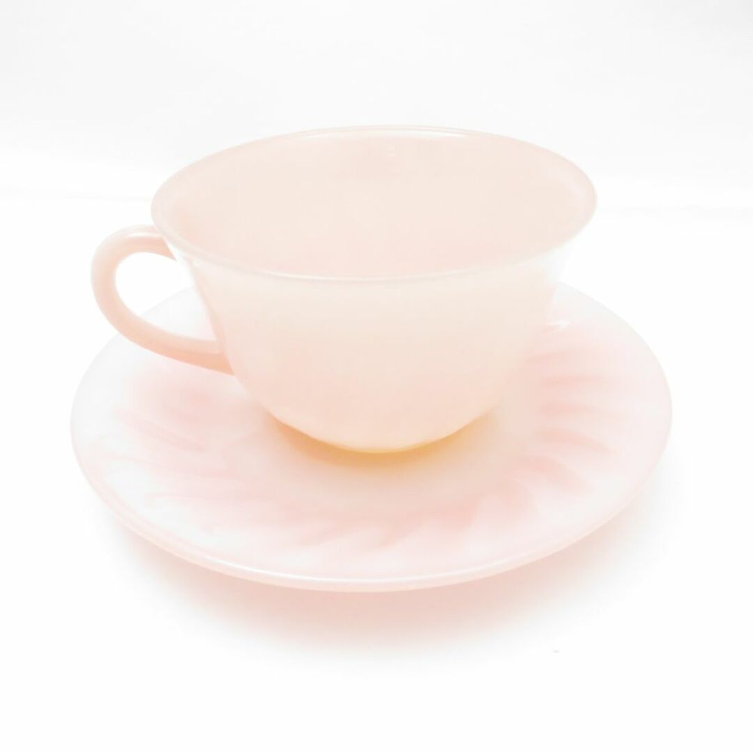 Fire-King - 美品 Fire-King ファイヤーキング ピンク スワール Fire-King - 美品 Fire-King ファイヤーキング ピンク スワール