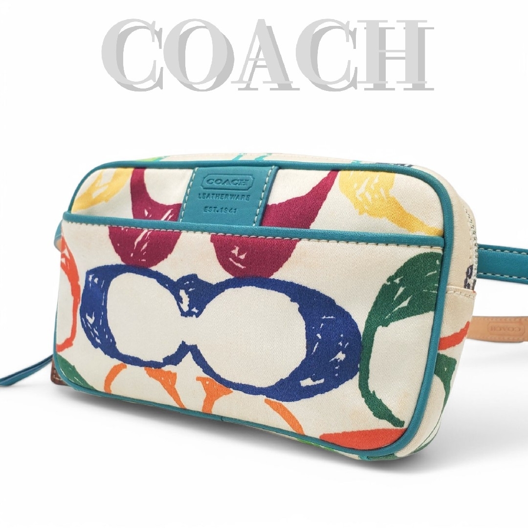 COACH - COACH ウエストポーチ ボディバッグ シグネチャー COACH - COACH ウエストポーチ ボディバッグ シグネチャー