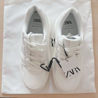 ZARA - ZARA バレエフラットスニーカー36の通販 by mmm|ザラ ZARA - ZARA バレエフラットスニーカー36の通販 by mmm|ザラ