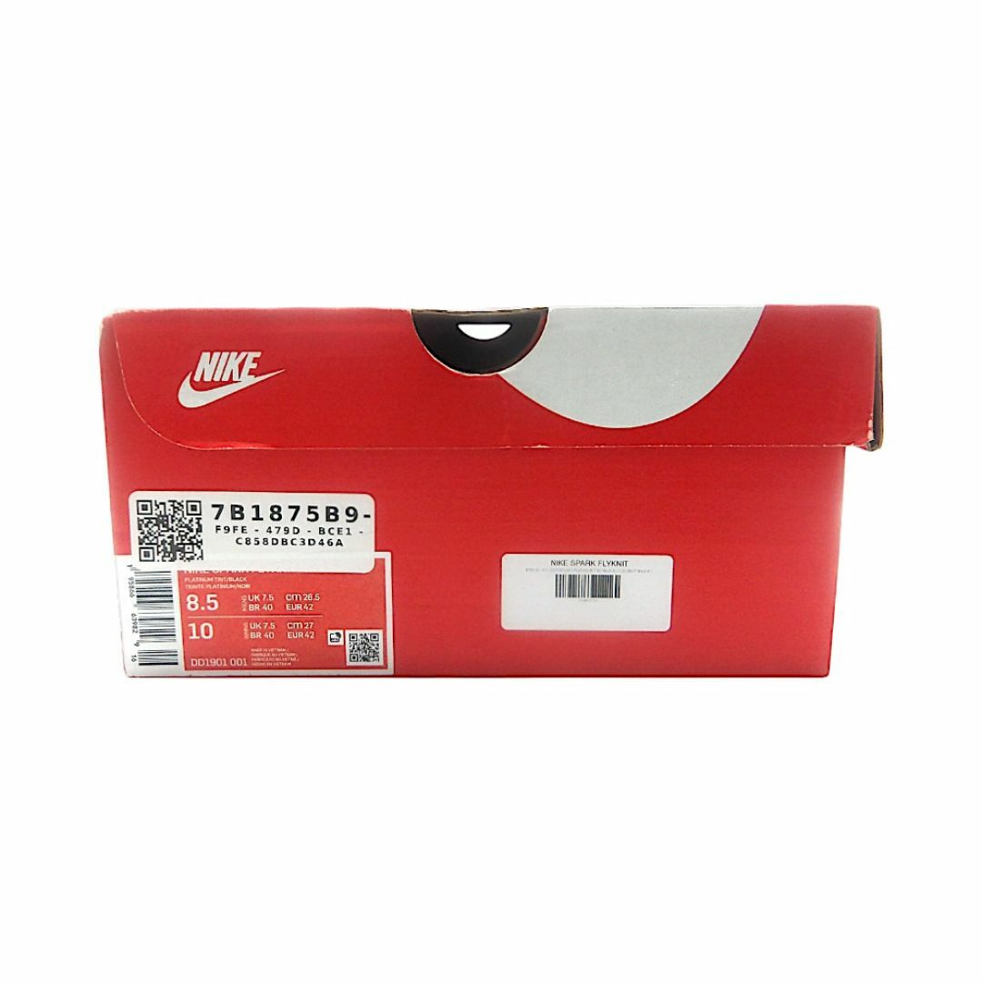 NIKE - NIKE SPARK FLYKNIT - SAIL BLACK SIZE26.5cm DD1901-001 NIKE - NIKE SPARK FLYKNIT - SAIL BLACK SIZE26.5cm DD1901-001