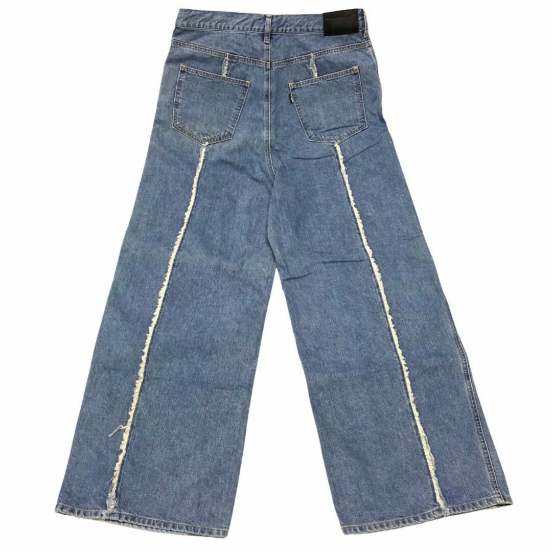 Jieda - ジエダ 22SS デニムパンツ フリンジ ブルー メンズ Jieda - ジエダ 22SS デニムパンツ フリンジ ブルー メンズ