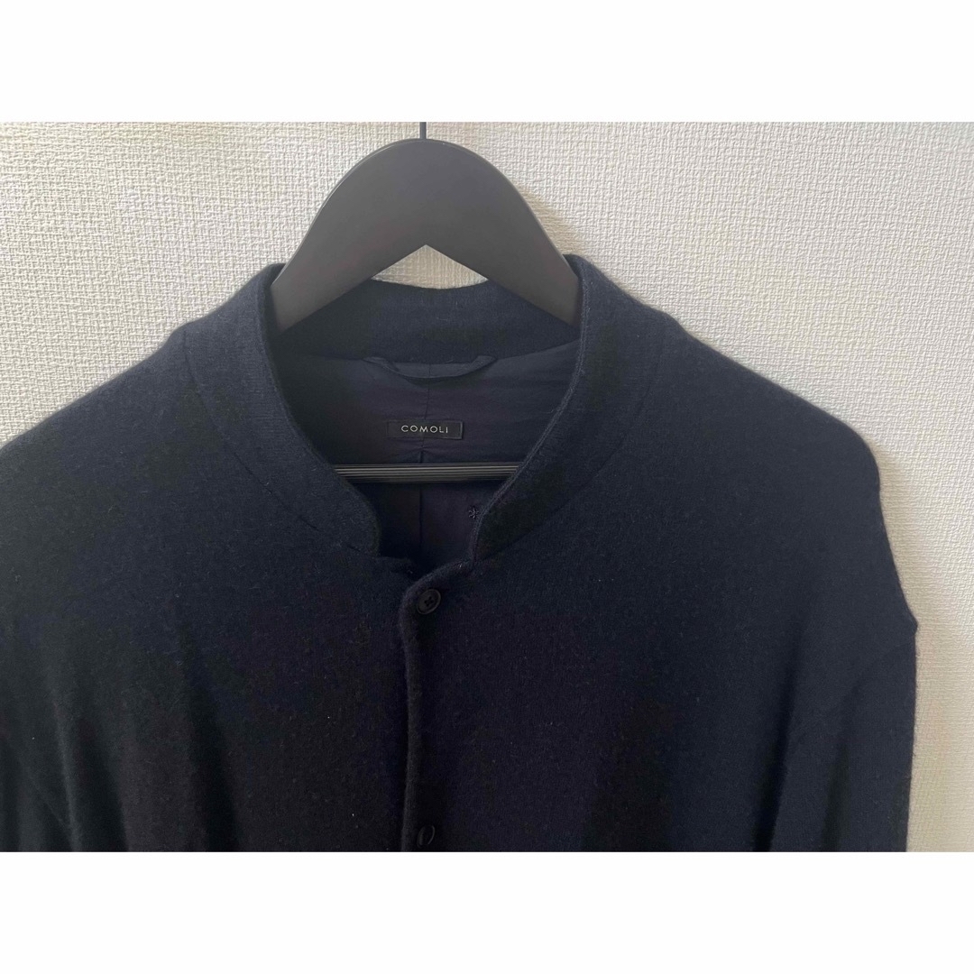 COMOLI - comoli 24aw カシミヤスタンドカラー ニットジャケット COMOLI - comoli 24aw カシミヤスタンドカラー ニットジャケット