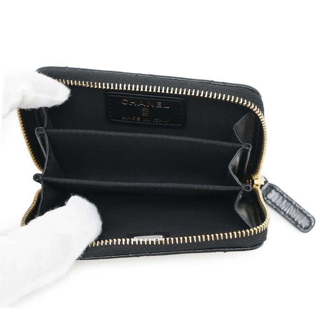 CHANEL - シャネル コインケース マトラッセ ココマーク ジップ CHANEL - シャネル コインケース マトラッセ ココマーク ジップ