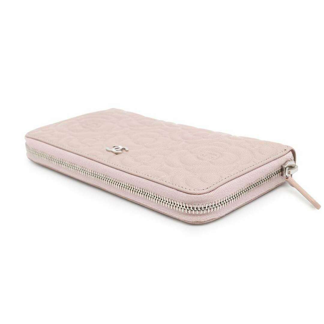 CHANEL - シャネル 長財布 カメリア ココマーク ラウンド CHANEL - シャネル 長財布 カメリア ココマーク ラウンド