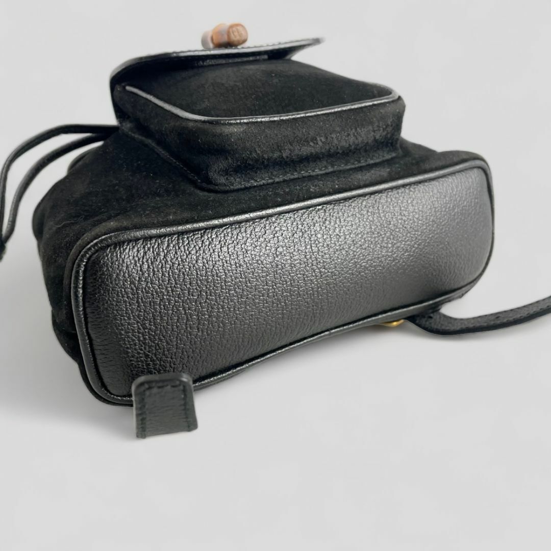 GUCCI - ○GUCCI・グッチ○ バンブー ミニリュック ブラック GUCCI - ○GUCCI・グッチ○ バンブー ミニリュック ブラック