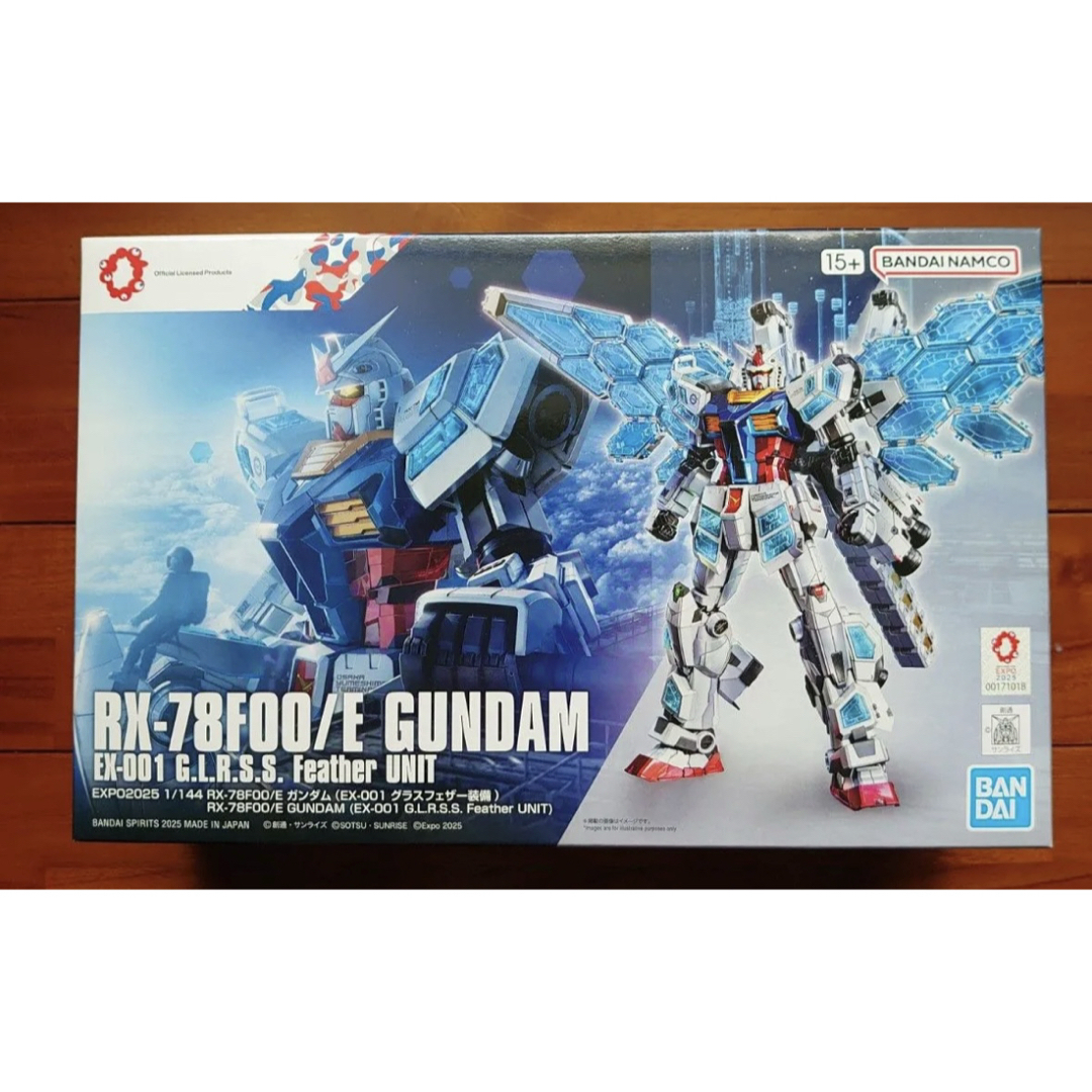 EXPO2025 1/144 RX-78F00/E ガンダム グラスフェザー装備 エンタメ/ホビーのおもちゃ/ぬいぐるみ(模型/プラモデル)の商品写真