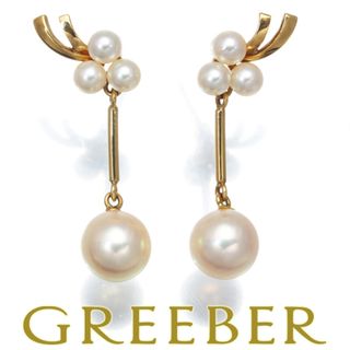 MIKIMOTO - ミキモト ピアス パール 真珠 3.7-7.5mm K18YG の MIKIMOTO - ミキモト ピアス パール 真珠 3.7-7.5mm K18YG の