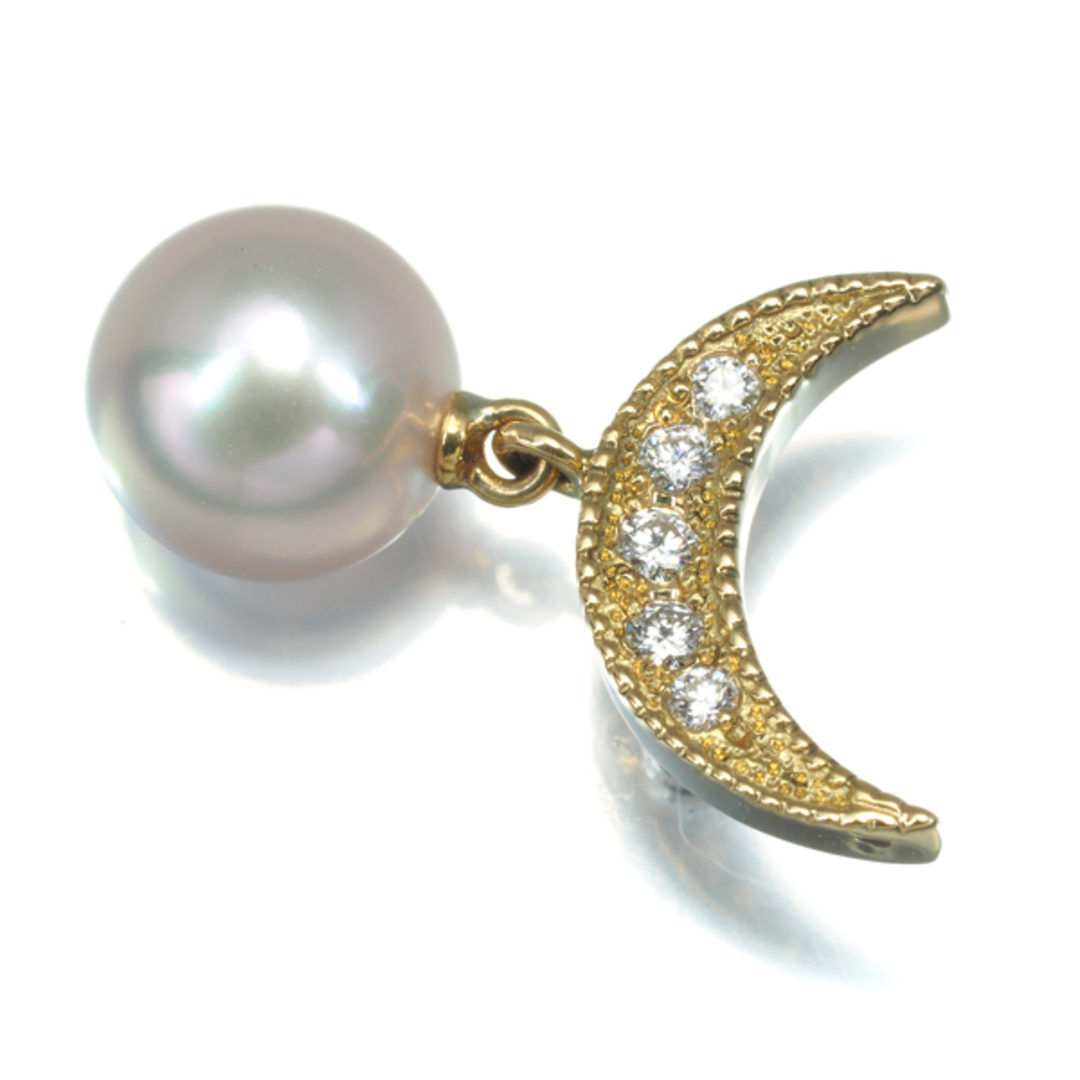 MIKIMOTO - ミキモト ブローチ パール 真珠 7.2mm ダイヤ MIKIMOTO - ミキモト ブローチ パール 真珠 7.2mm ダイヤ