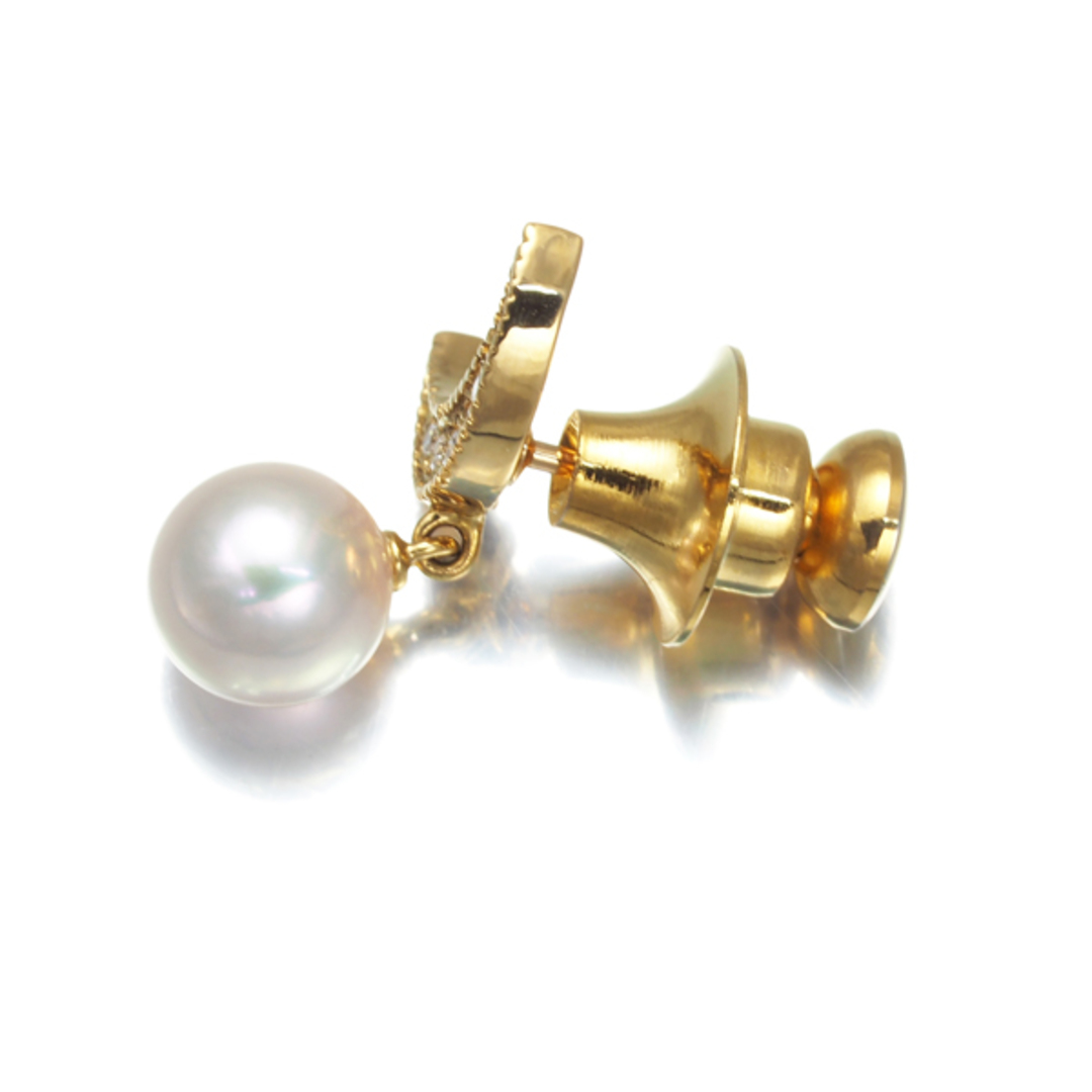 MIKIMOTO - ミキモト ブローチ パール 真珠 7.2mm ダイヤ MIKIMOTO - ミキモト ブローチ パール 真珠 7.2mm ダイヤ