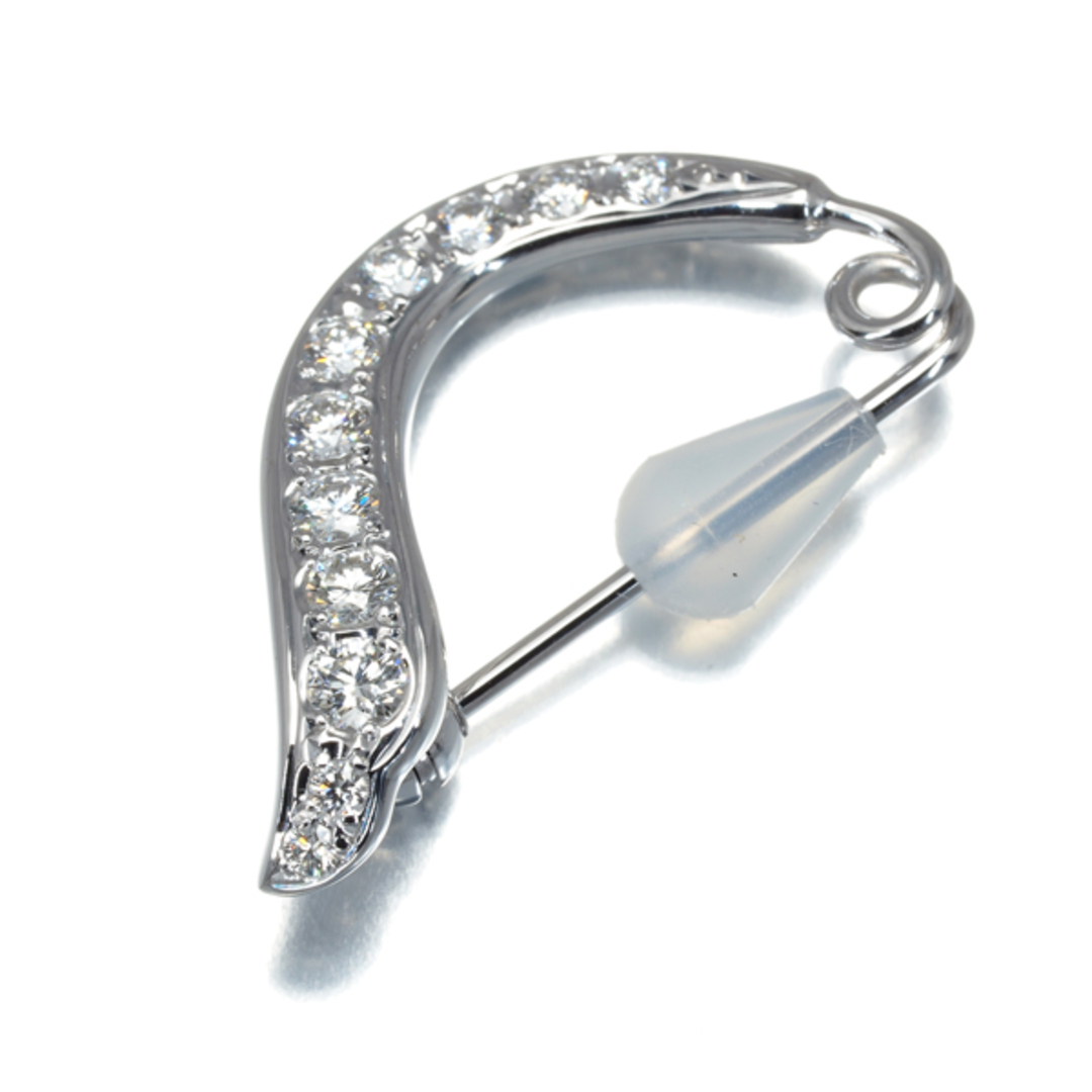 MIKIMOTO - ミキモト ブローチ ダイヤ ダイヤモンド K18WG の MIKIMOTO - ミキモト ブローチ ダイヤ ダイヤモンド K18WG の