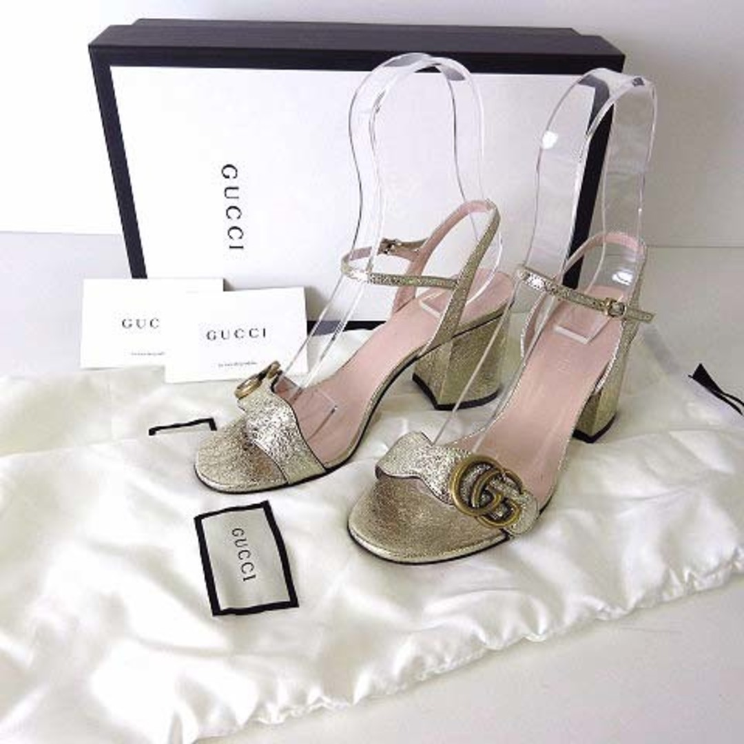 GUCCI - グッチ サンダル ストラップ GG マーモント 35.5 GUCCI - グッチ サンダル ストラップ GG マーモント 35.5