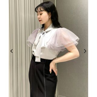 FRAY I.D - FRAY ID ドロップショルダーシアーパフスリーブ FRAY I.D - FRAY ID ドロップショルダーシアーパフスリーブ