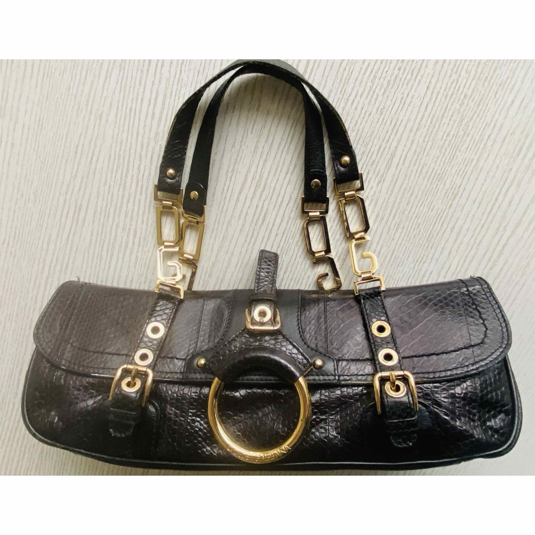 DOLCE&GABBANA - DOLCE&GABBANAブラックバイソンレザー DOLCE&GABBANA - DOLCE&GABBANAブラックバイソンレザー