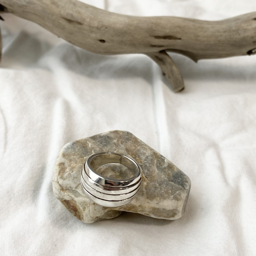 FUMIKA_UCHIDA - 【匿名発送】VTG Abstract Stripe SV925 Ringの FUMIKA_UCHIDA - 【匿名発送】VTG Abstract Stripe SV925 Ringの