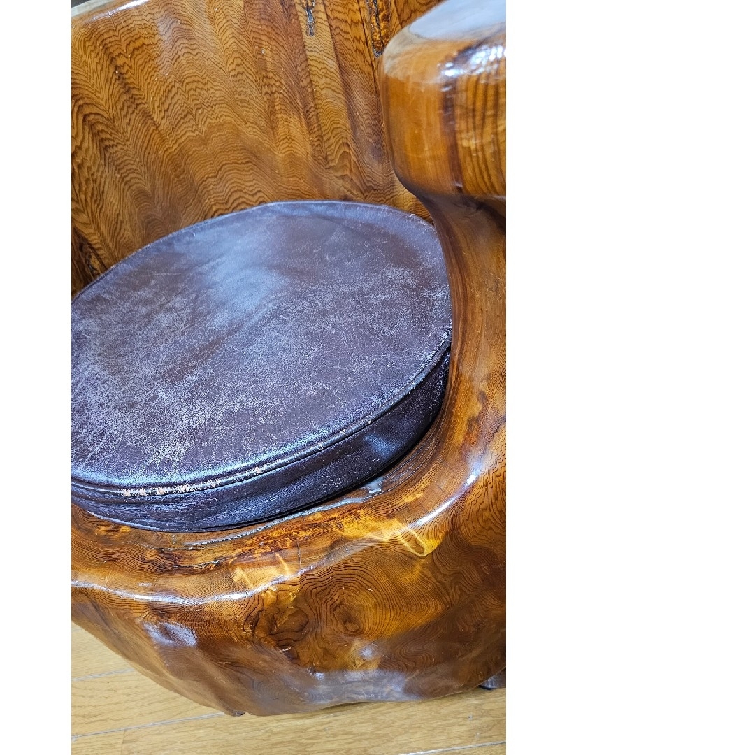 貴重品 屋久杉 王様椅子 木製 椅子の通販 by りらくま's shop 貴重品 屋久杉 王様椅子 木製 椅子の通販 by りらくま's shop