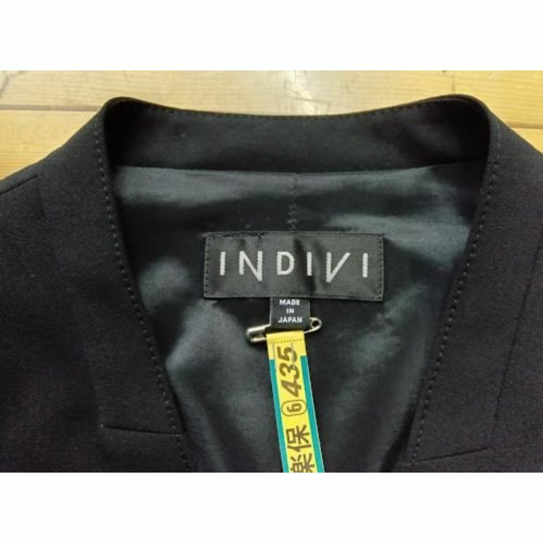 INDIVI - 美品☆INDIVI /インディヴィ ◎黒 ノーカラー スカート INDIVI - 美品☆INDIVI /インディヴィ ◎黒 ノーカラー スカート