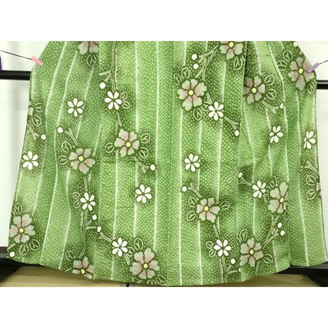 平和屋本店□極上 夏物 浴衣 有松鳴海絞り 花唐草文 綿 逸品 平和屋本店□極上 夏物 浴衣 有松鳴海絞り 花唐草文 綿 逸品