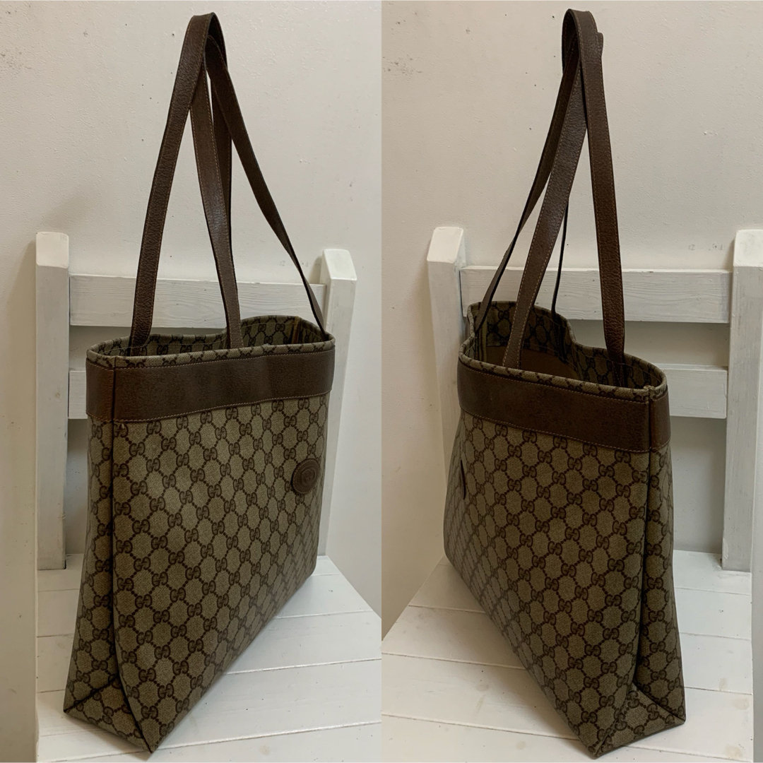 GUCCI - OLD GUCCI Accessory Collection GG柄トートバッグの GUCCI - OLD GUCCI Accessory Collection GG柄トートバッグの