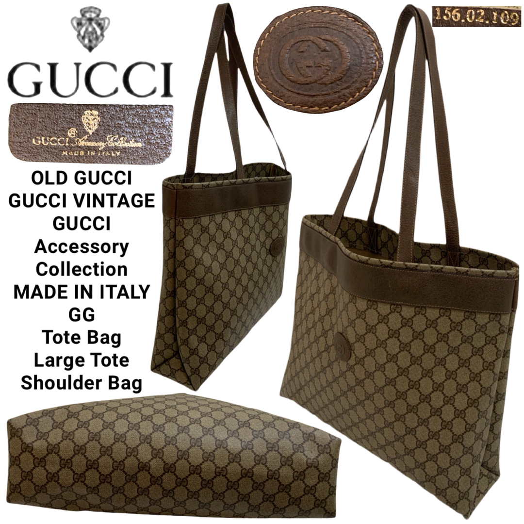 GUCCI - OLD GUCCI Accessory Collection GG柄トートバッグの GUCCI - OLD GUCCI Accessory Collection GG柄トートバッグの