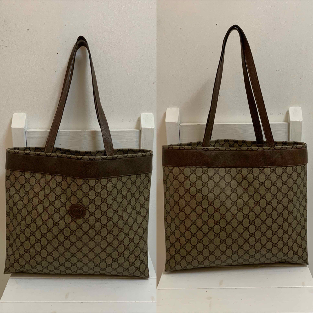 GUCCI - OLD GUCCI Accessory Collection GG柄トートバッグの GUCCI - OLD GUCCI Accessory Collection GG柄トートバッグの