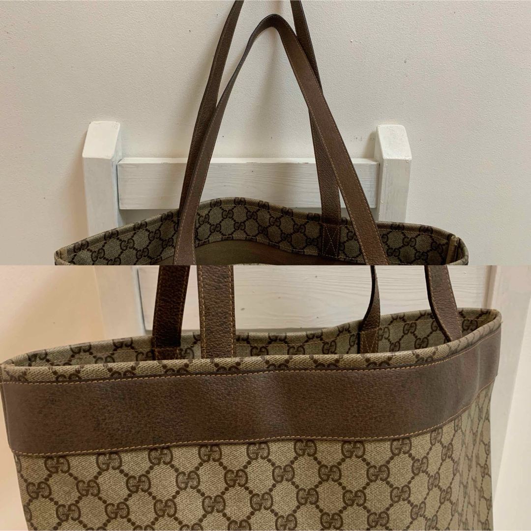 GUCCI - OLD GUCCI Accessory Collection GG柄トートバッグの GUCCI - OLD GUCCI Accessory Collection GG柄トートバッグの