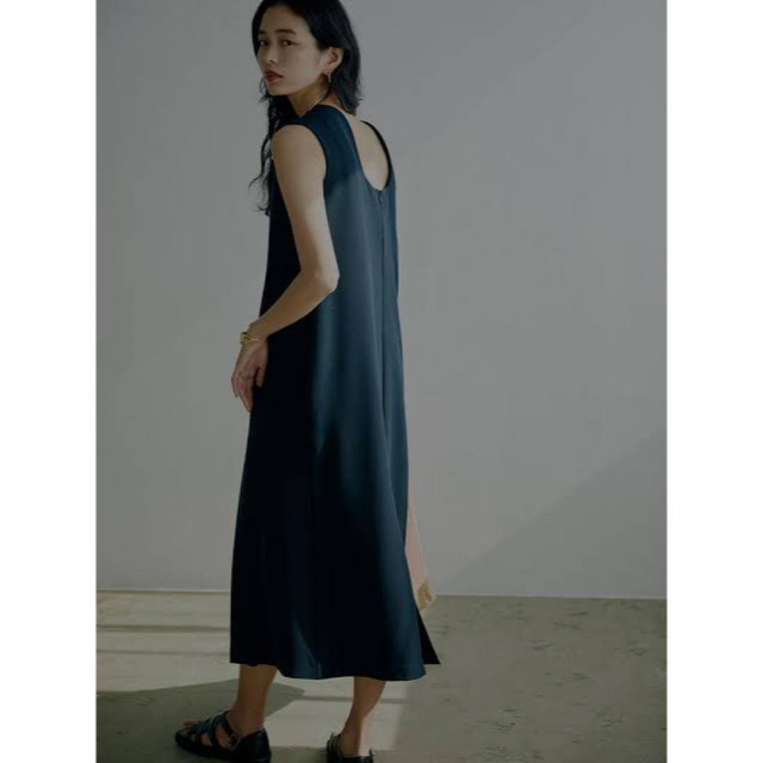 Ameri VINTAGE - OTONA SHORT JACKET SET UP DRESS ネイビー Mの Ameri VINTAGE - OTONA SHORT JACKET SET UP DRESS ネイビー Mの