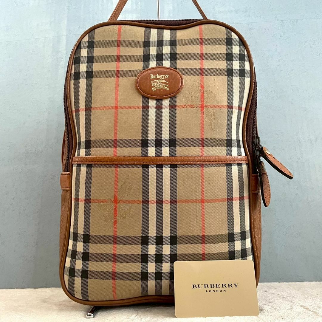 BURBERRY - 【稀少デザイン/美品】 バーバリー ハンドバッグ BURBERRY - 【稀少デザイン/美品】 バーバリー ハンドバッグ