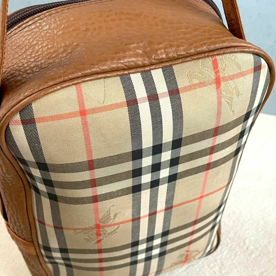 BURBERRY - 【稀少デザイン/美品】 バーバリー ハンドバッグ BURBERRY - 【稀少デザイン/美品】 バーバリー ハンドバッグ