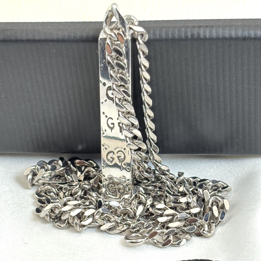 GUCCI - 【極美品】GUCCI GHOST グッチゴースト ネックレス 50m GUCCI - 【極美品】GUCCI GHOST グッチゴースト ネックレス 50m