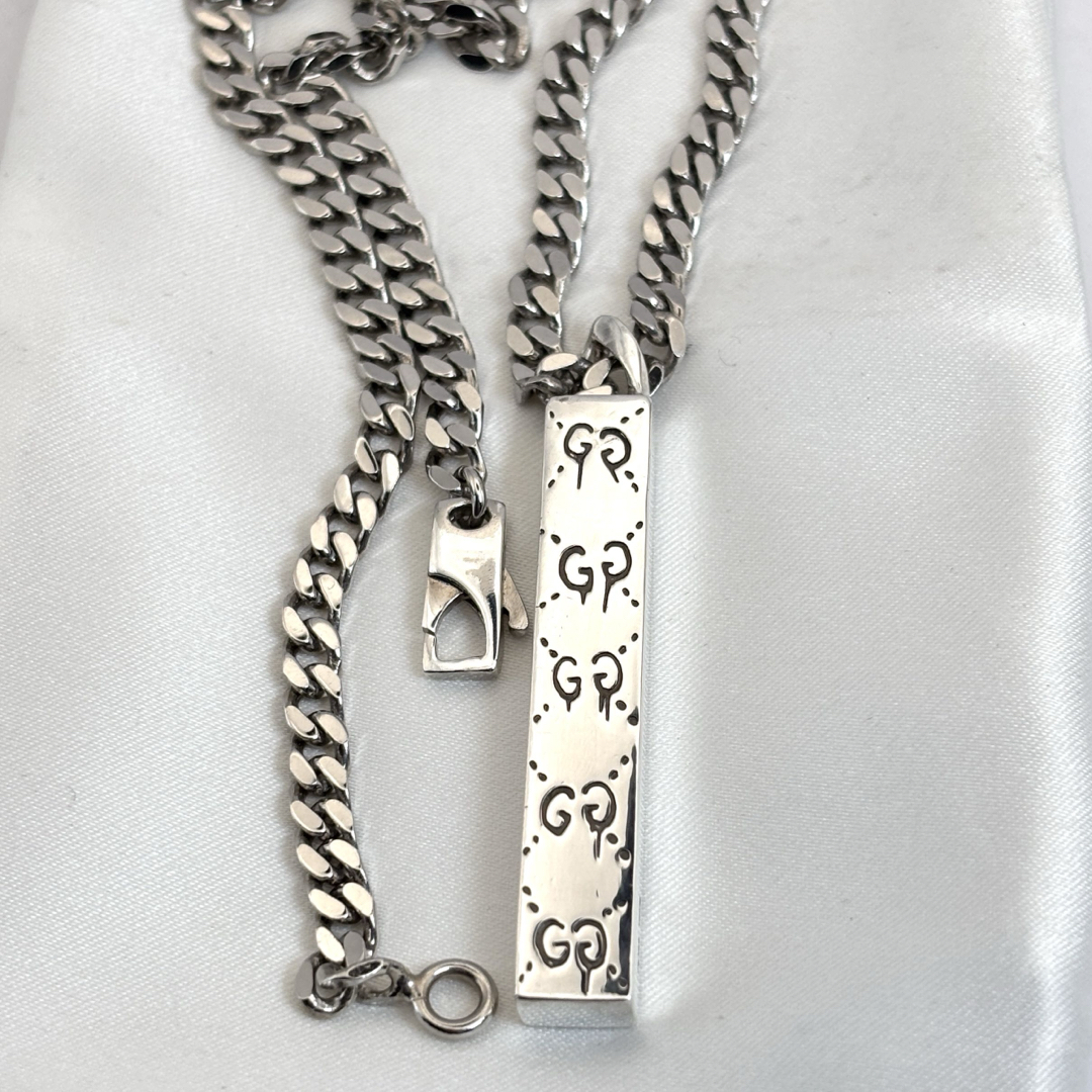 GUCCI - 【極美品】GUCCI GHOST グッチゴースト ネックレス 50m GUCCI - 【極美品】GUCCI GHOST グッチゴースト ネックレス 50m