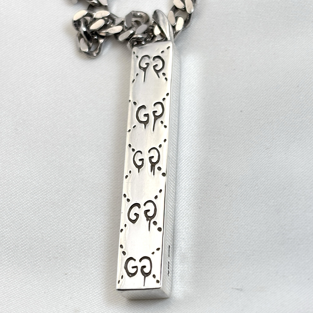 GUCCI - 【極美品】GUCCI GHOST グッチゴースト ネックレス 50m GUCCI - 【極美品】GUCCI GHOST グッチゴースト ネックレス 50m