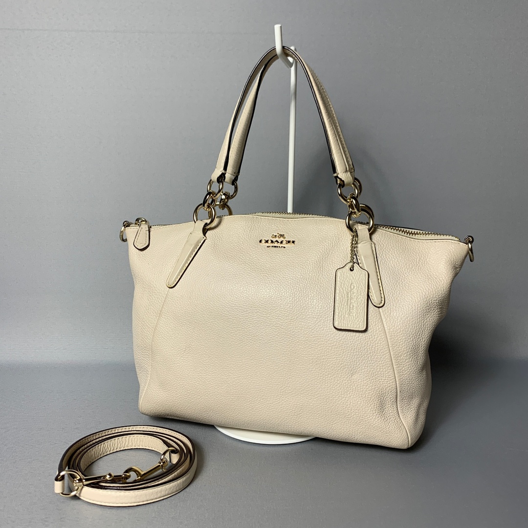COACH - 2502-160|コーチ 2WAY ハンドバッグ レザー ホワイトの COACH - 2502-160|コーチ 2WAY ハンドバッグ レザー ホワイトの