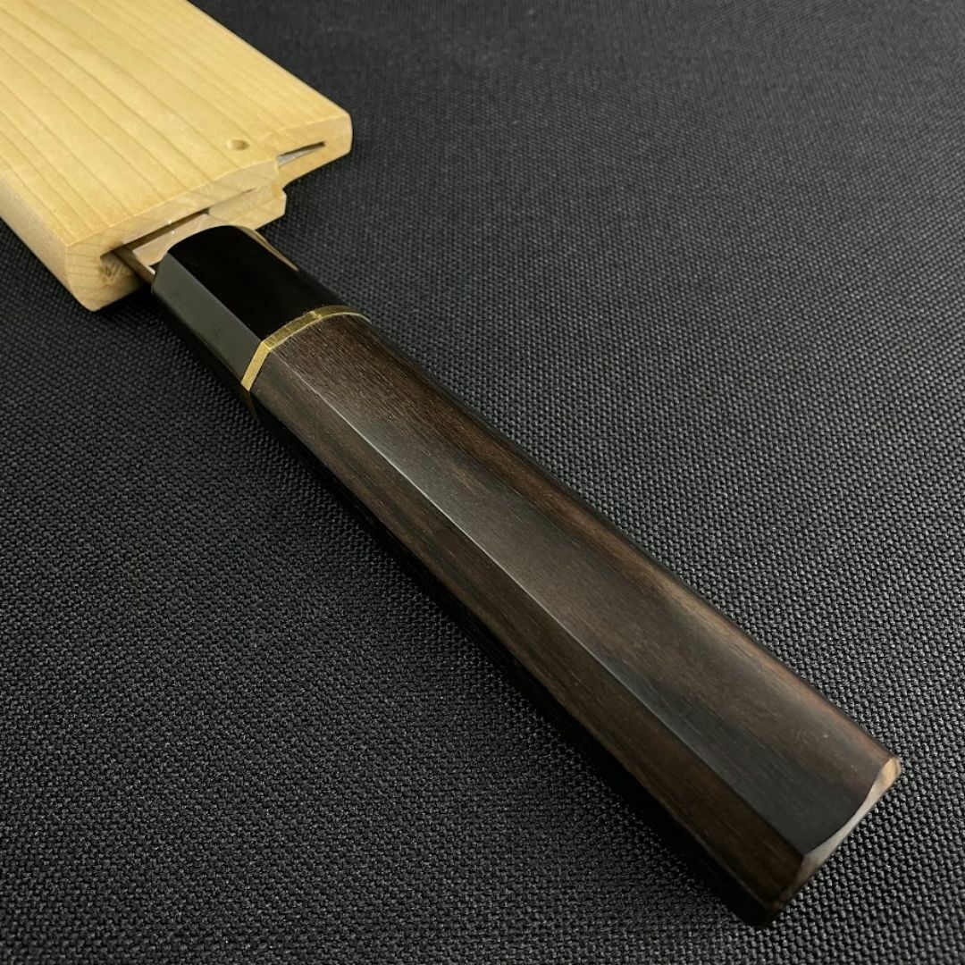 ほぼ未使用○丸越産業 鱧切り包丁○ 本焼き 鏡面仕上げ 黒檀柄 ほぼ未使用○丸越産業 鱧切り包丁○ 本焼き 鏡面仕上げ 黒檀柄